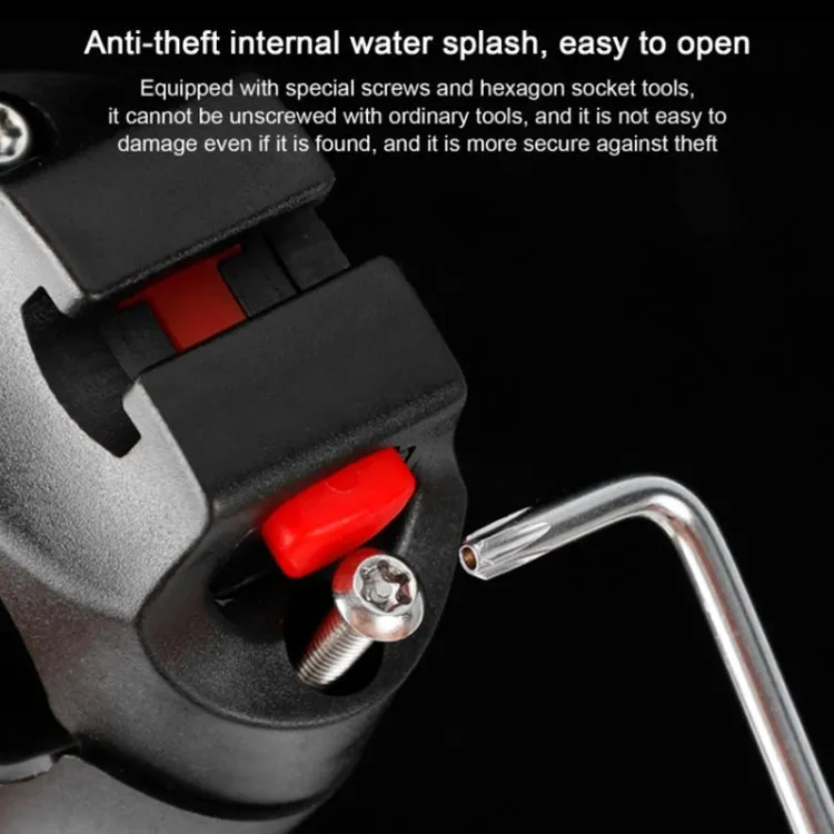 Bicycle Lock Rack Multi-function Locator Waterproof Protective Case(Black)