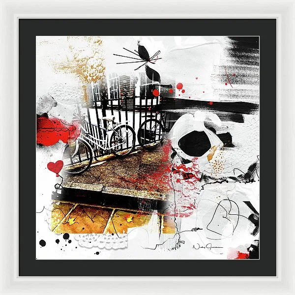 Bicycles In Lincoln's Inn - Framed Print