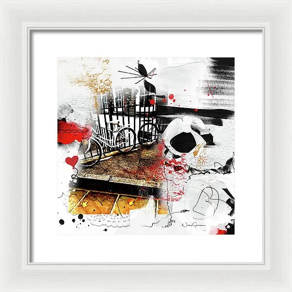 Bicycles In Lincoln's Inn - Framed Print