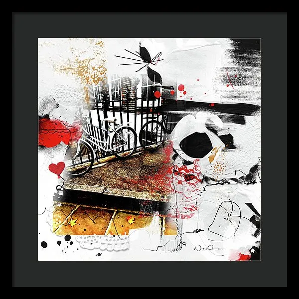Bicycles In Lincoln's Inn - Framed Print