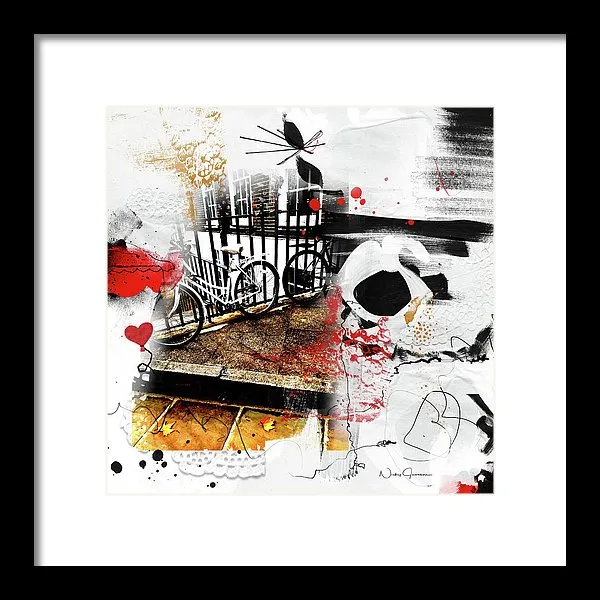 Bicycles In Lincoln's Inn - Framed Print