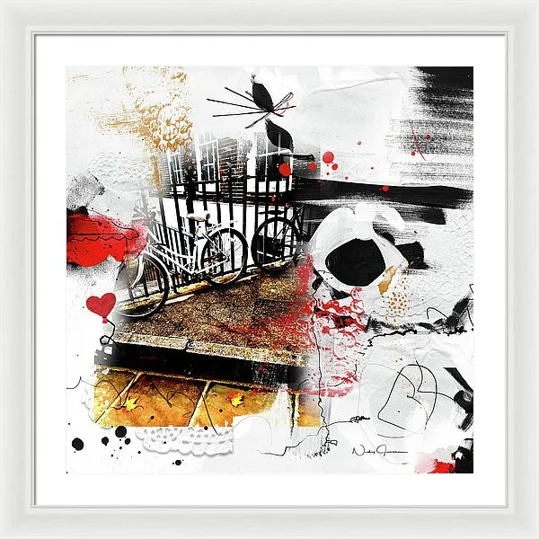 Bicycles In Lincoln's Inn - Framed Print