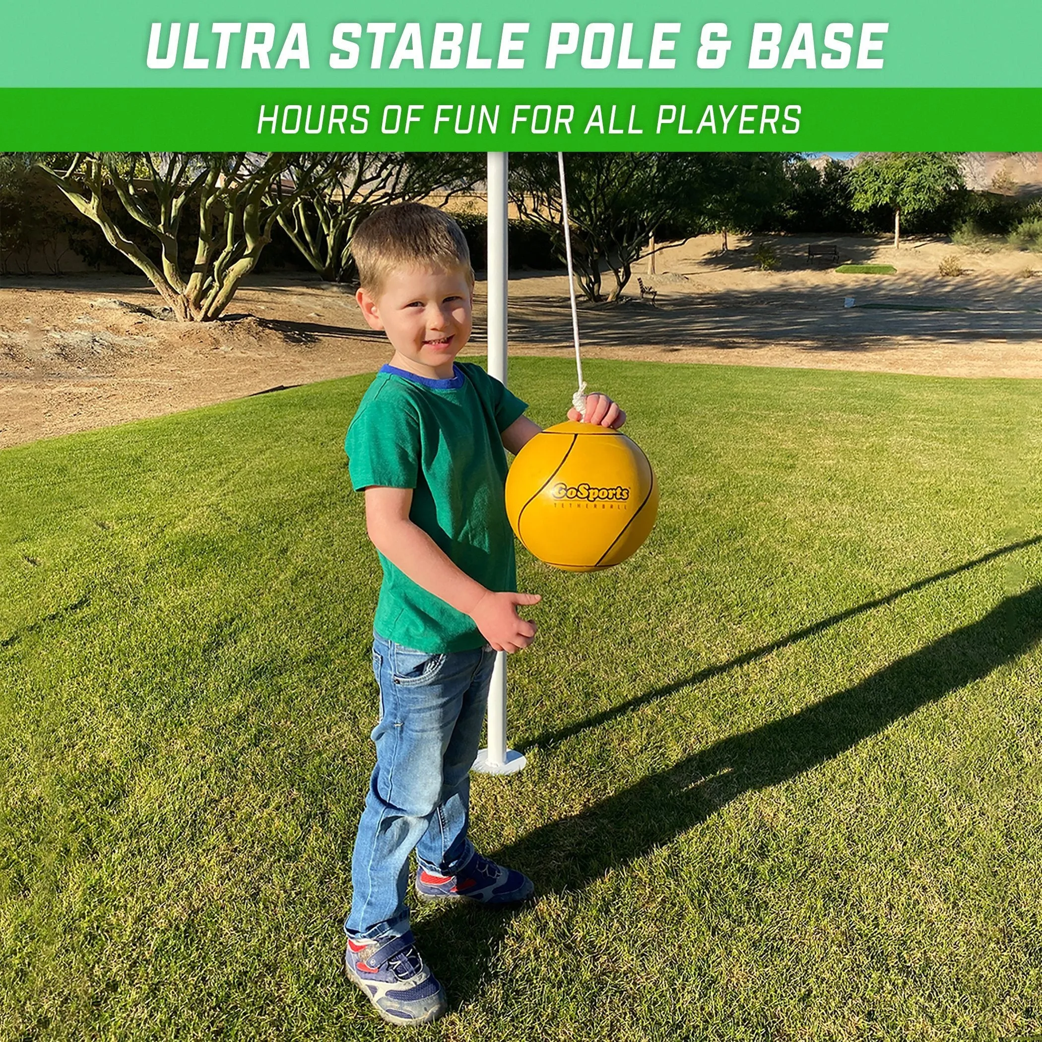 GoSports Tetherball Game Set - White