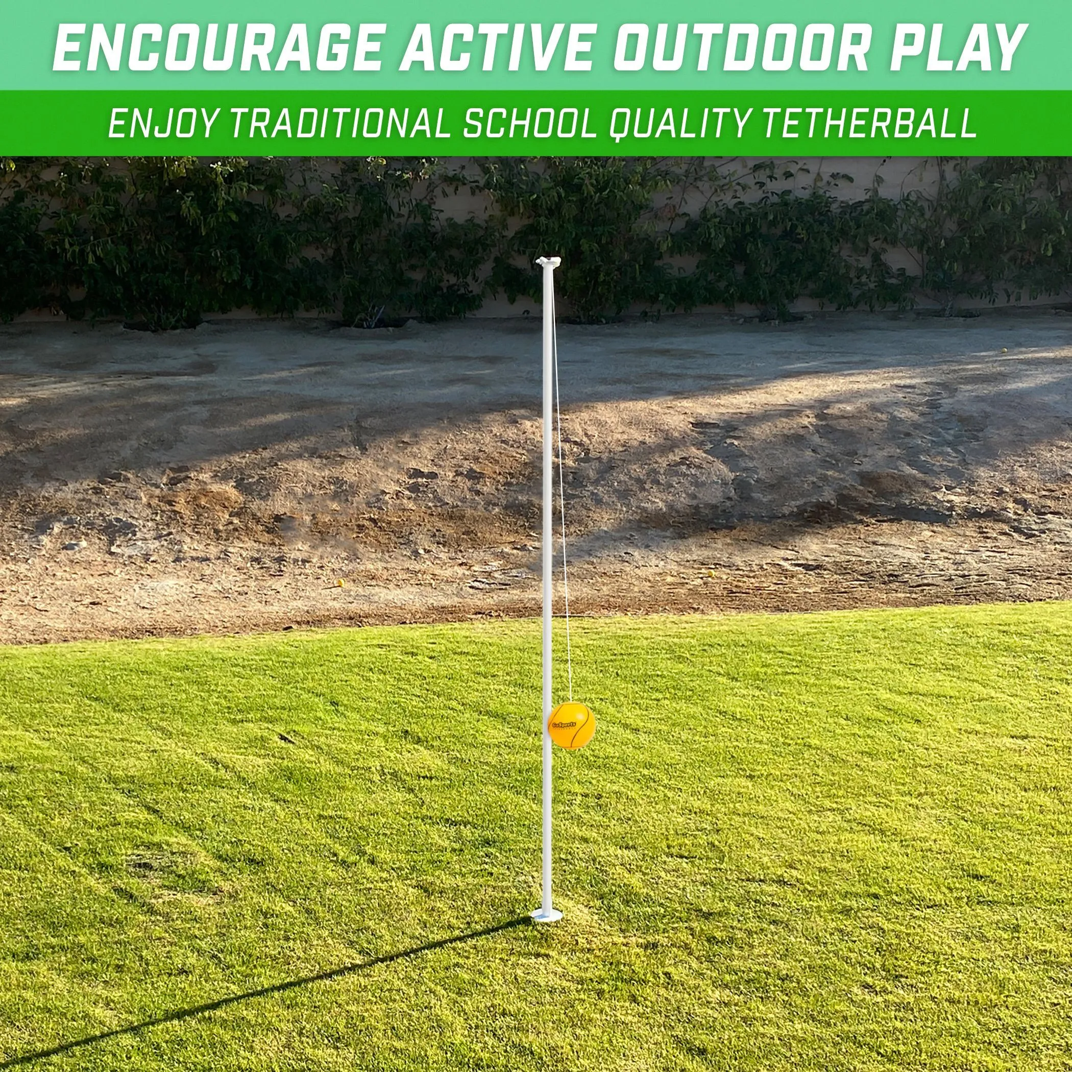 GoSports Tetherball Game Set - White