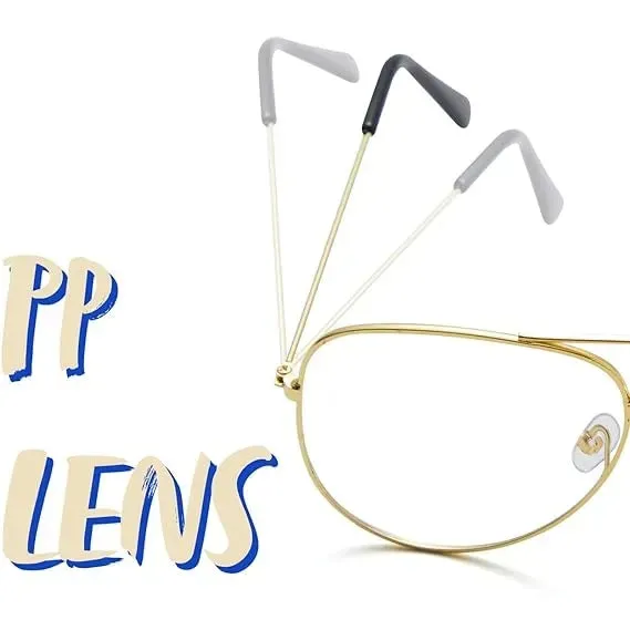 Halloween Men Costume 80s 90s Glasses Gold Frame Glasses