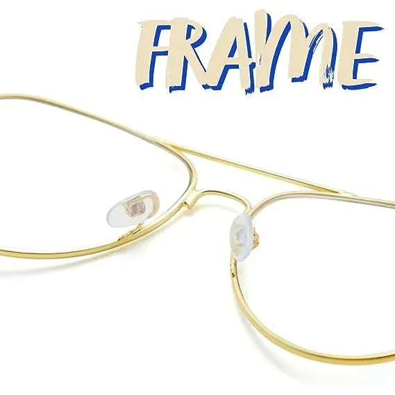 Halloween Men Costume 80s 90s Glasses Gold Frame Glasses