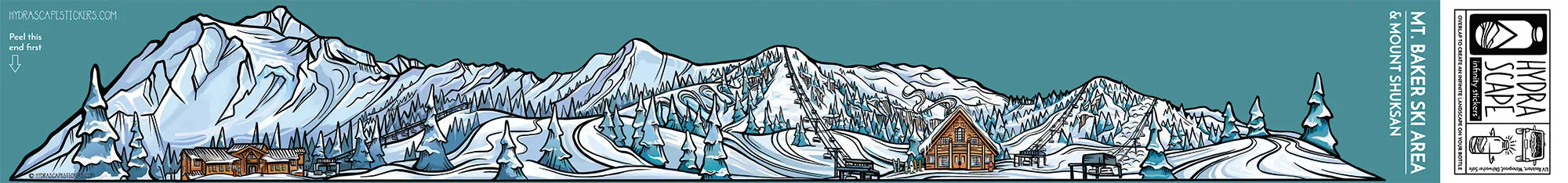Mt. Baker Ski Area & Mount Shuksan Infinity Sticker®