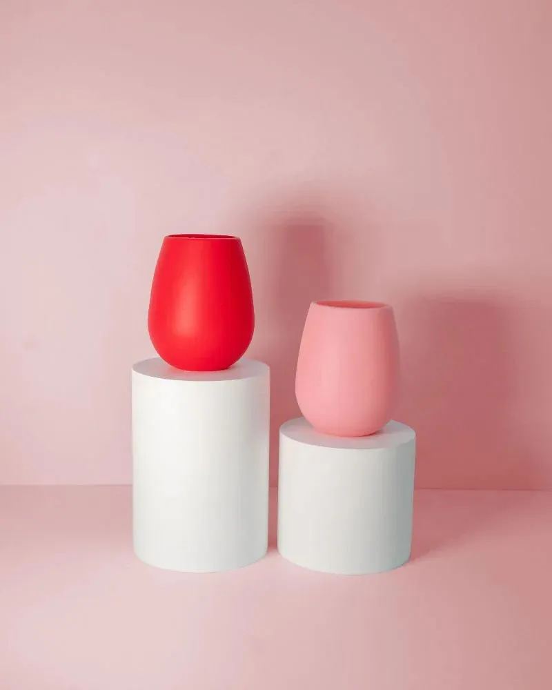 Set of 2 Unbreakable Silicone Tumblers - Assorted