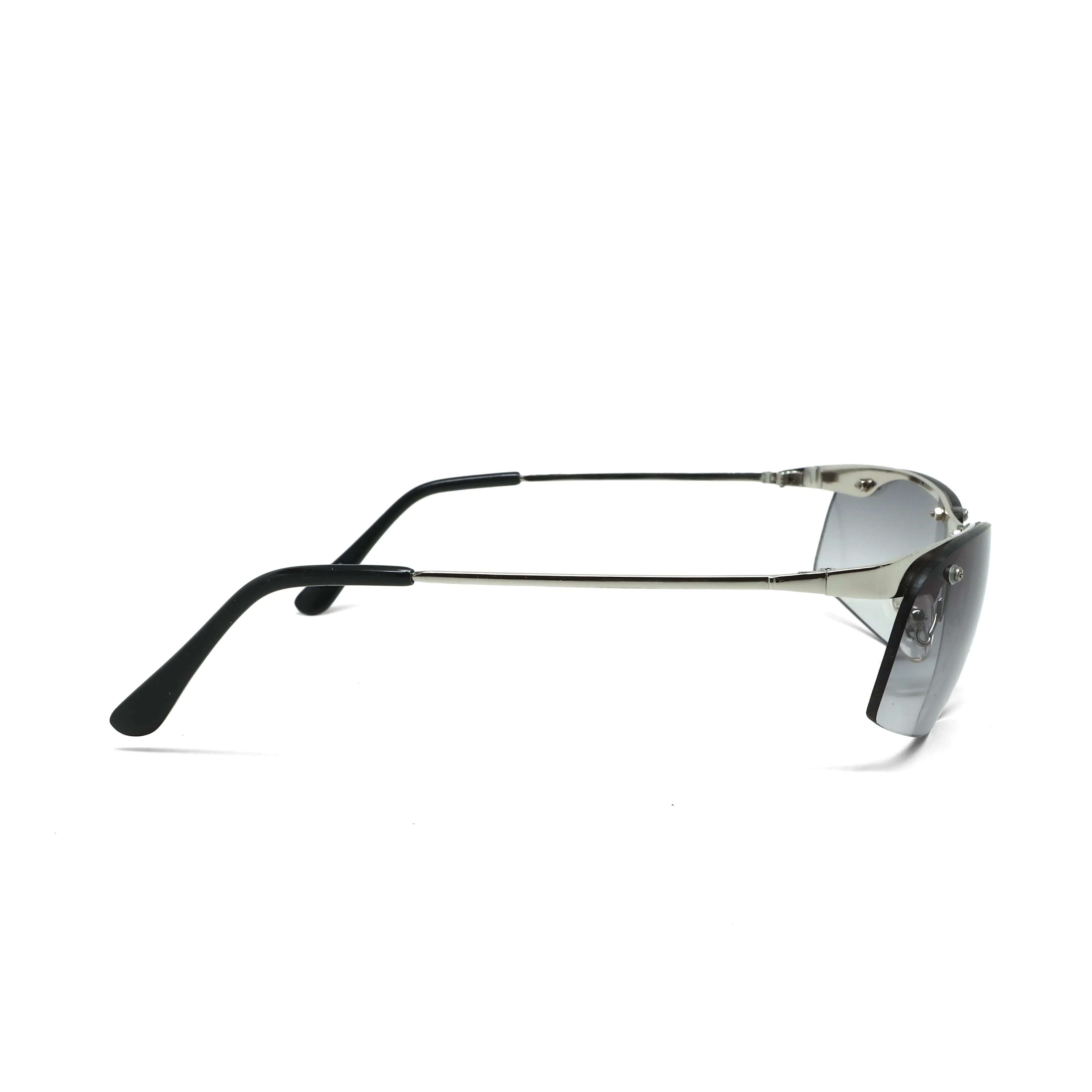 //Style 339// X-Static 2001 Thin Wraparound Sunglasses - Chrome