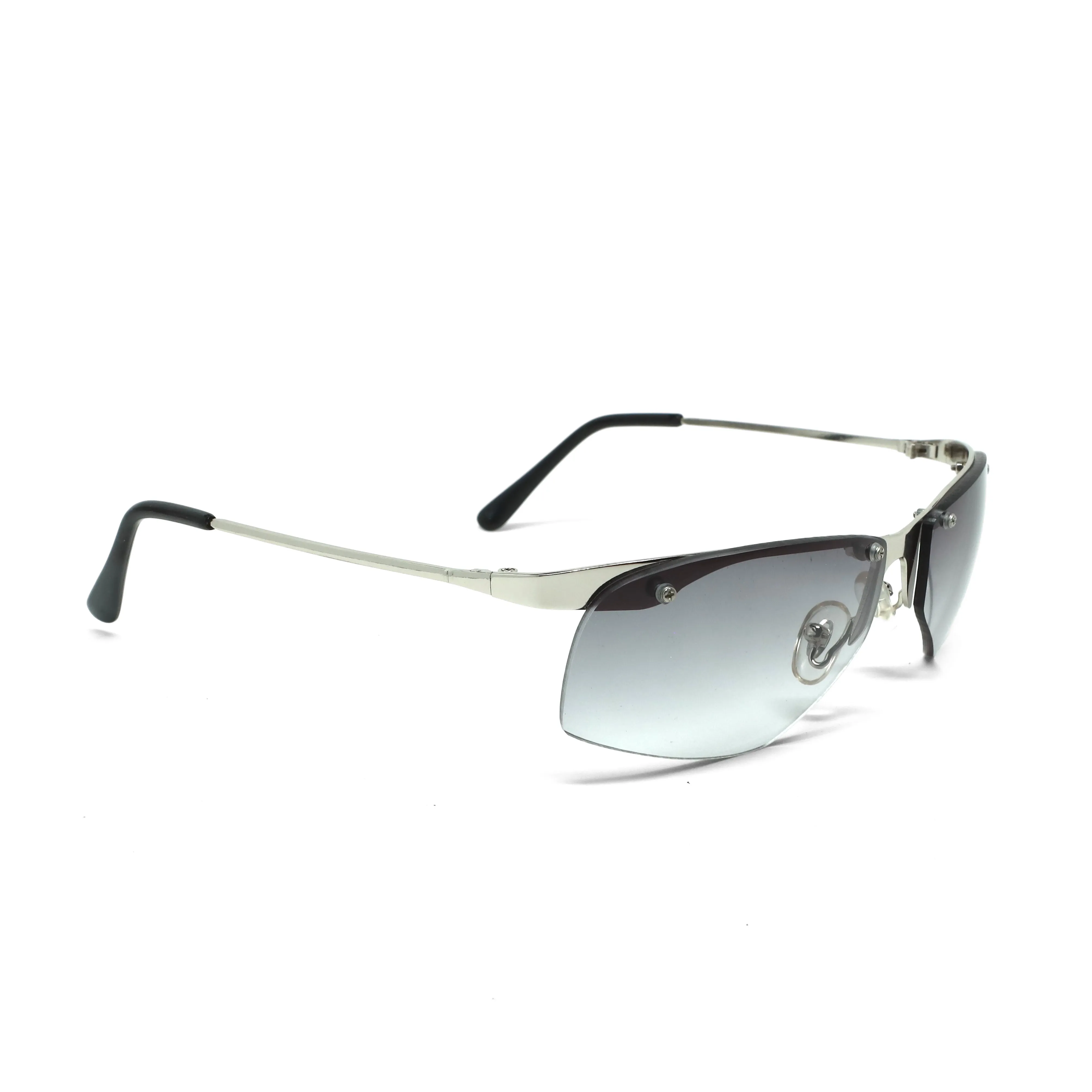 //Style 339// X-Static 2001 Thin Wraparound Sunglasses - Chrome