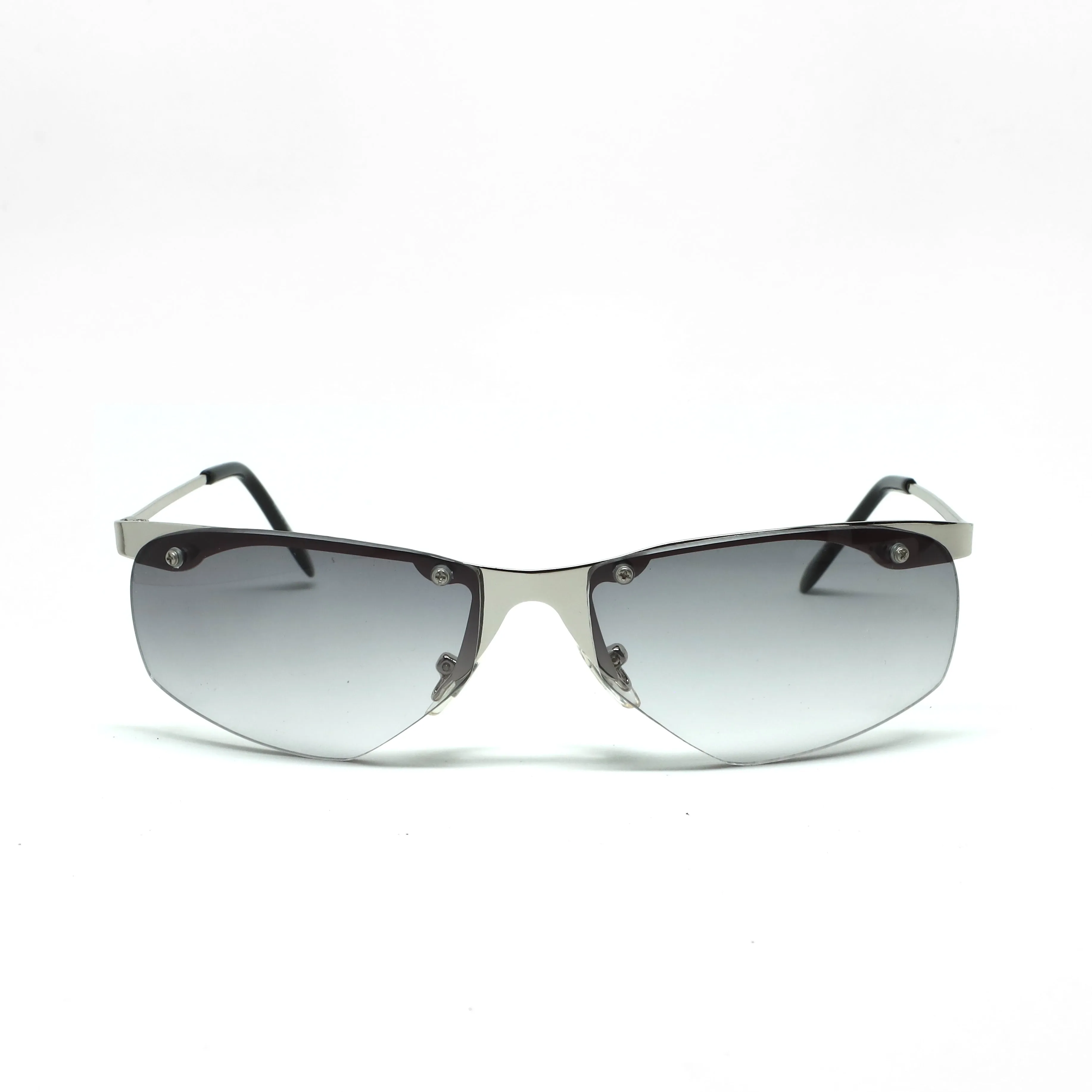 //Style 339// X-Static 2001 Thin Wraparound Sunglasses - Chrome