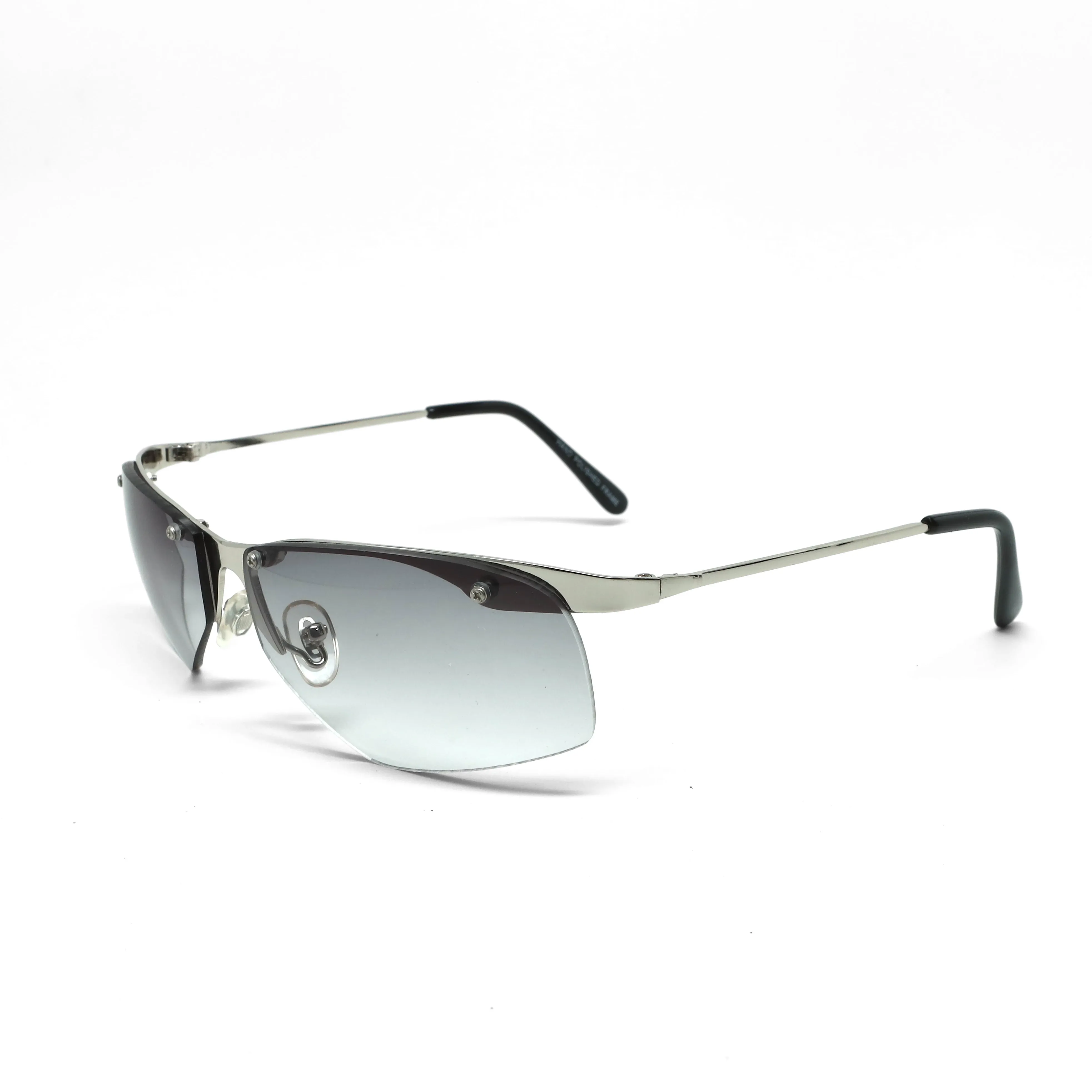 //Style 339// X-Static 2001 Thin Wraparound Sunglasses - Chrome