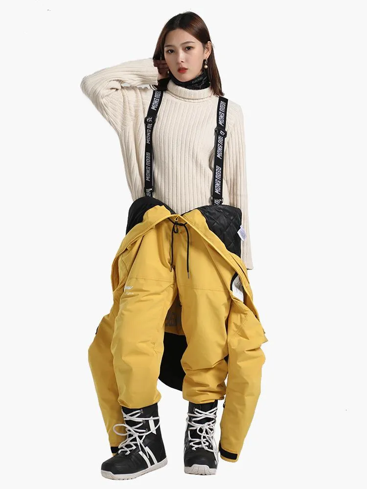 Unisex New Product Single And Double Board Thick Warm Winter Plus Size One-Piece Ski Suit