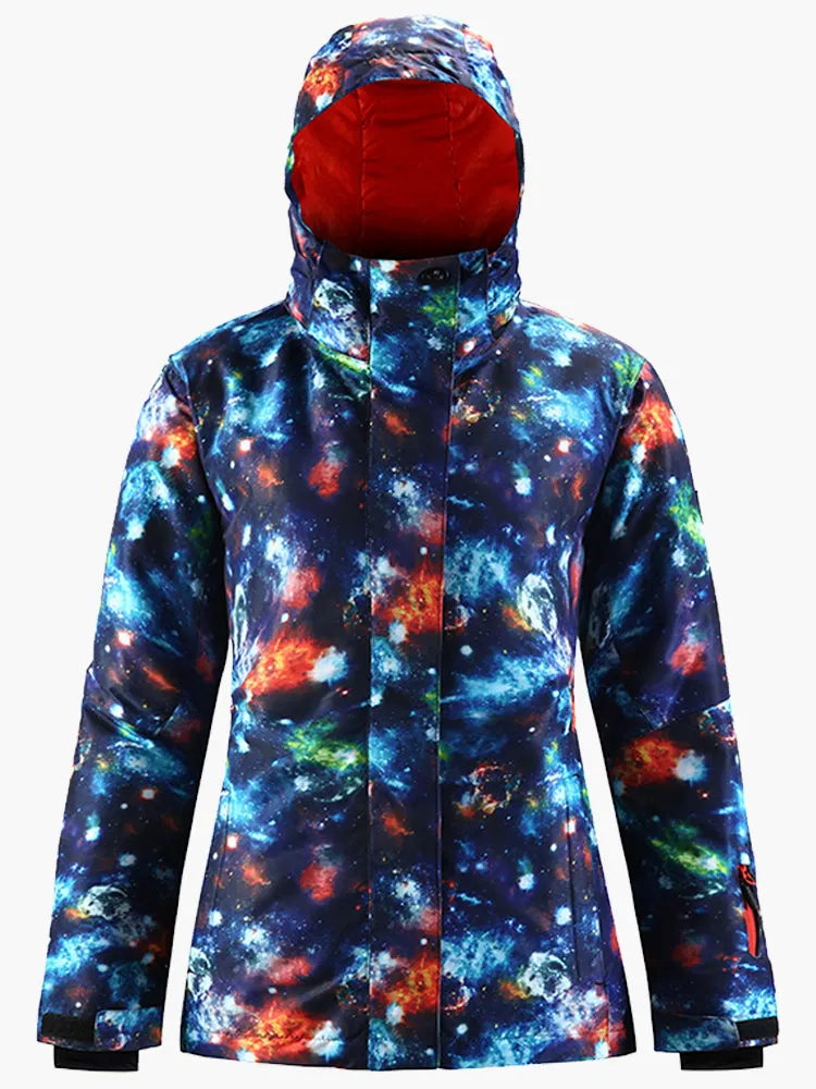 Winter ski suit women's suit waterproof, windproof and cold resistant quilted double-board snow suit women